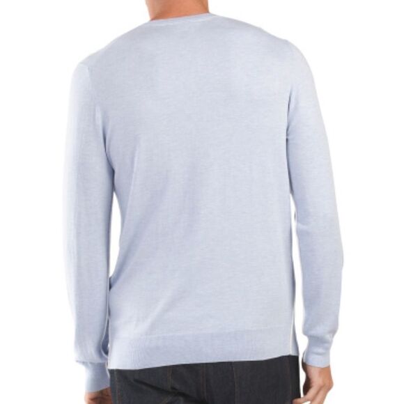 NAADAM XL Cement Gray Fine Knit Crewneck Pullover Sweater - Picture 2 of 4